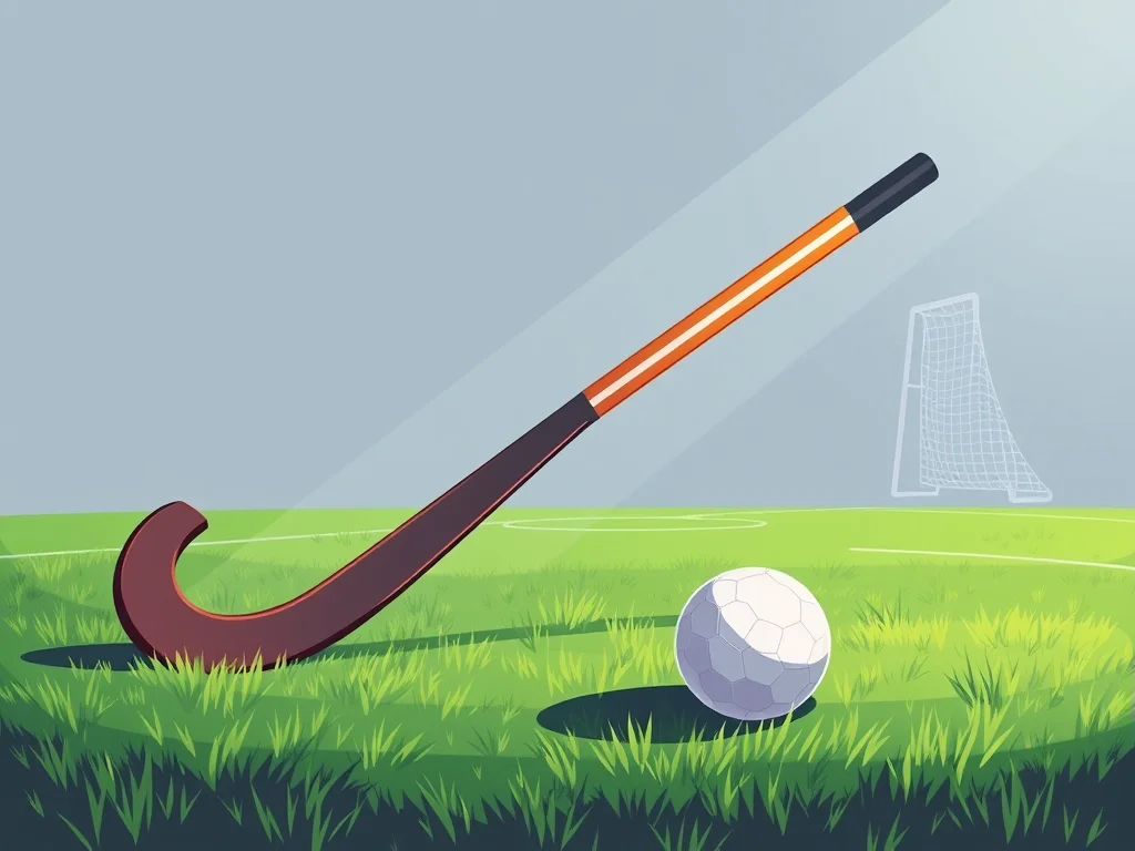 Grass hockey training session