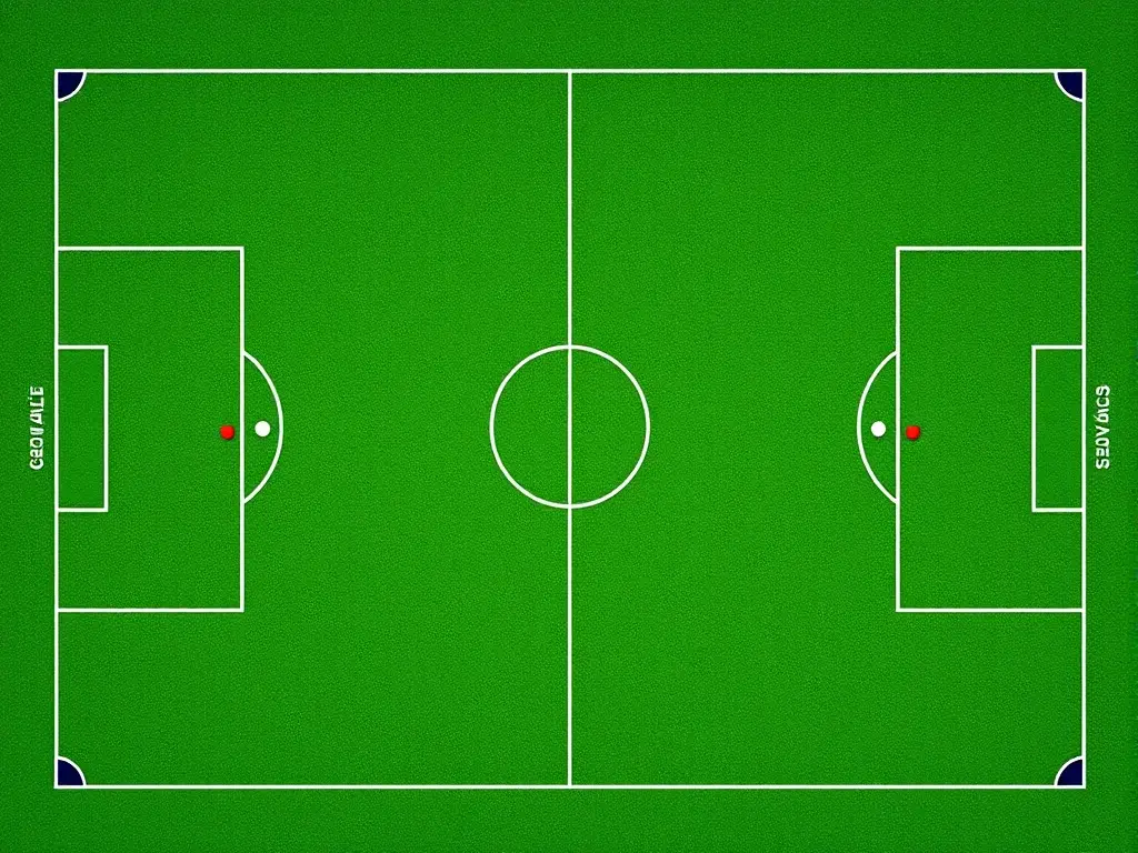 Layout of grass hockey pitch